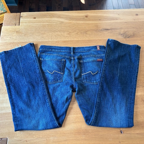 7 For All Mankind Bootcut Women's Denim Jeans in Dark Wash Size 31 - Picture 4 of 8